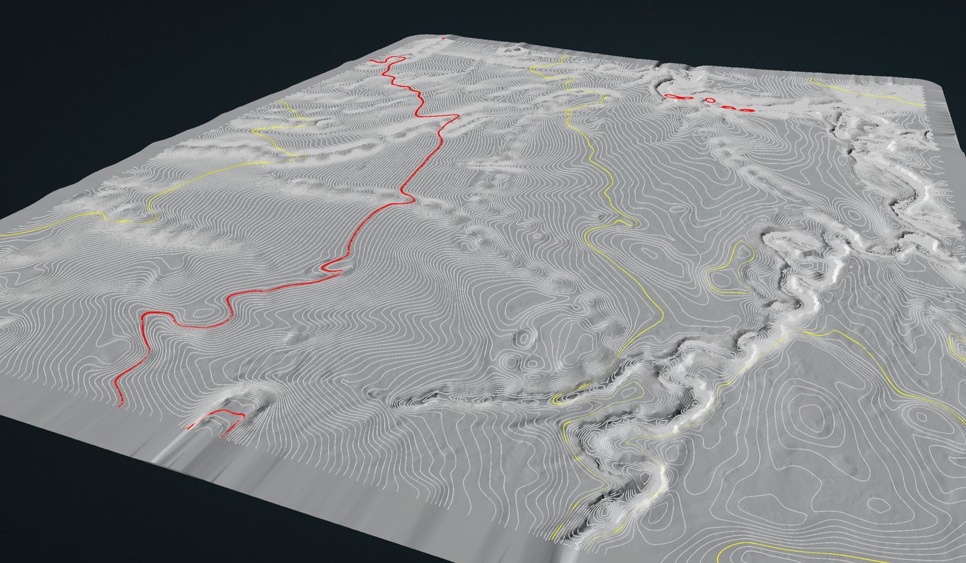 3D elevation model pre-construction