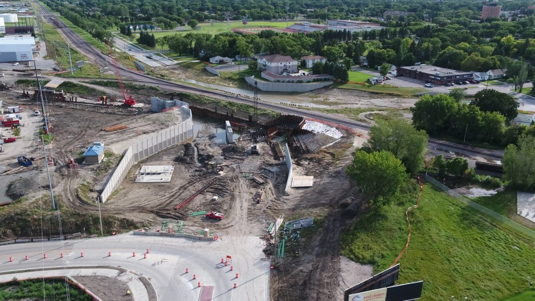 Active Infrastructure Construction Site — Aerial Progress Monitoring