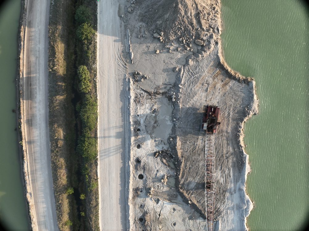Active Quarry Site — Aerial Stockpile Survey
