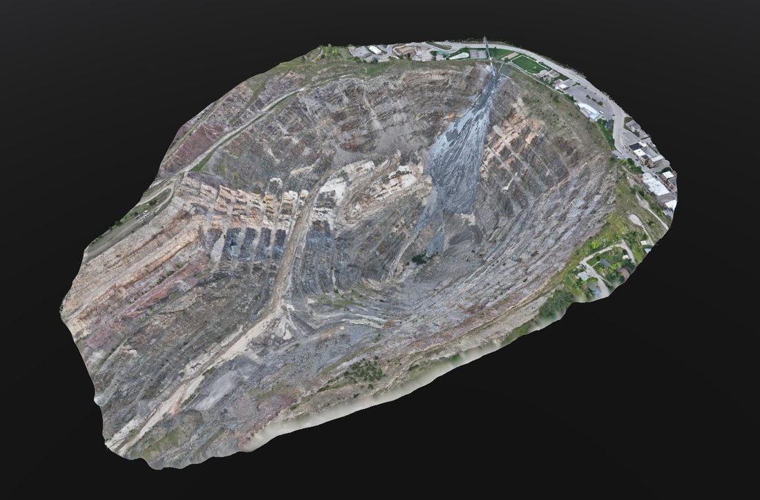 3D Photogrammetric Model — Active Quarry Operation
